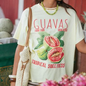 Guavas Graphic Tee - Pale Yellow(XS)